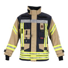   NOVOTEX - ISOMAT NTi112 MODEL 1 PRÉMIUM TŰZOLTÓ BEVETÉSI KABÁT (SÖTÉTKÉK-ARANYGOLD)