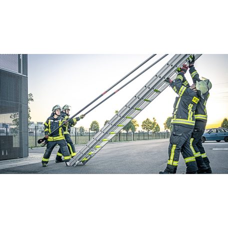 MUNK HÁROMRÉSZES KIHÚZHATÓS LÉTRA támasztékokkal 14 méter DIN EN 1147