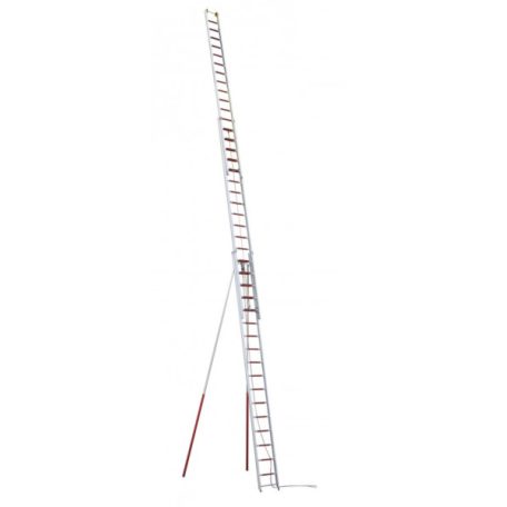 MUNK HÁROMRÉSZES KIHÚZHATÓS LÉTRA támasztékokkal 14 méter DIN EN 1147