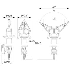 RESQTECX2 EDD SPREADER akkumulátoros feszítő szerszám